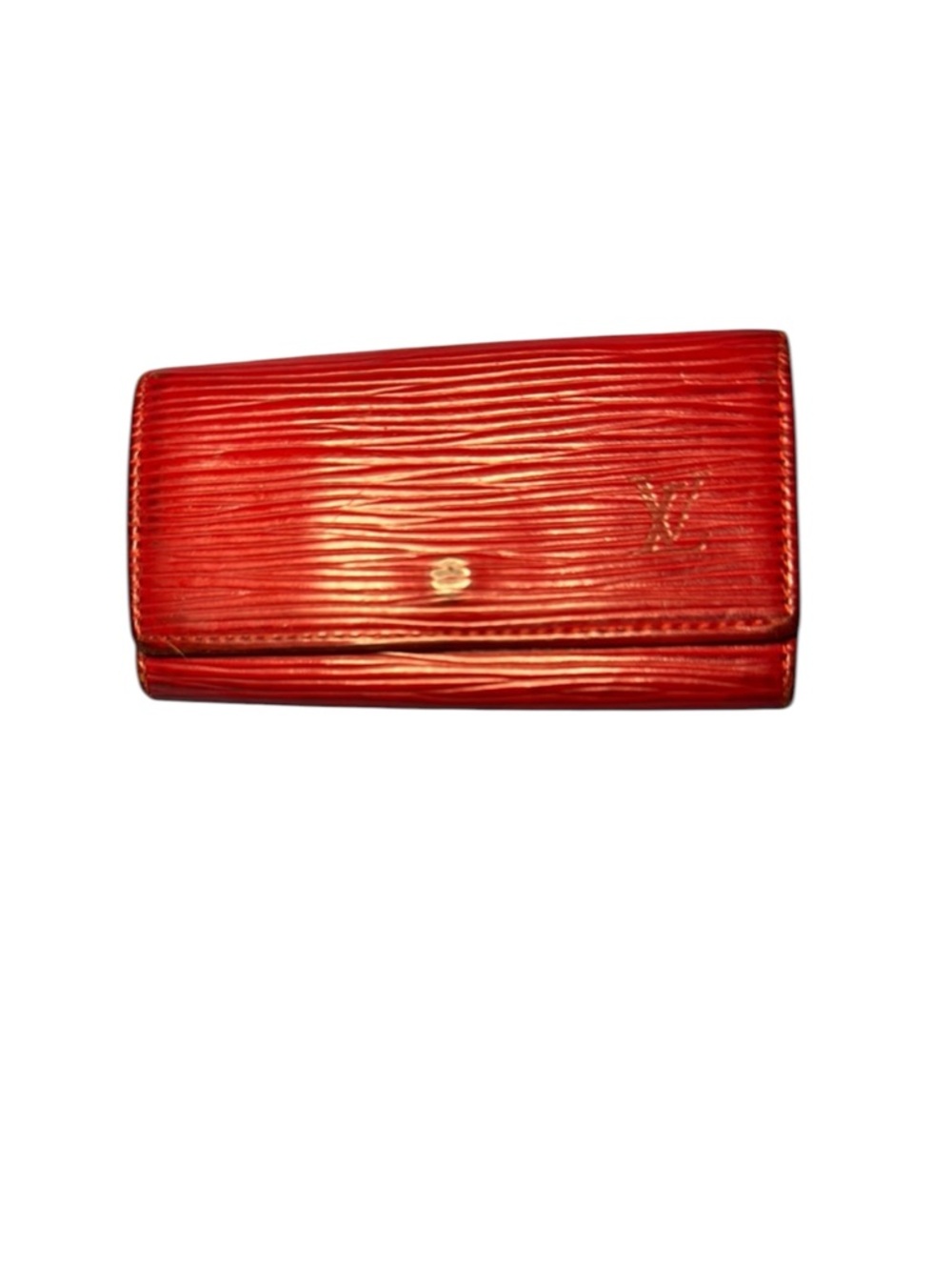 Louis Vuitton Vintage 1995 Red Epi Leather 4 Key Case